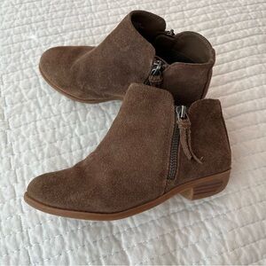 GB Girls Leather Ankle Boots